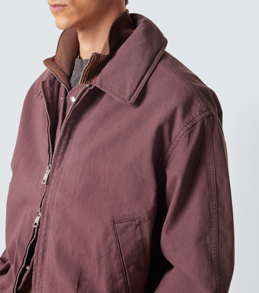 Command cotton and linen bomber jacket