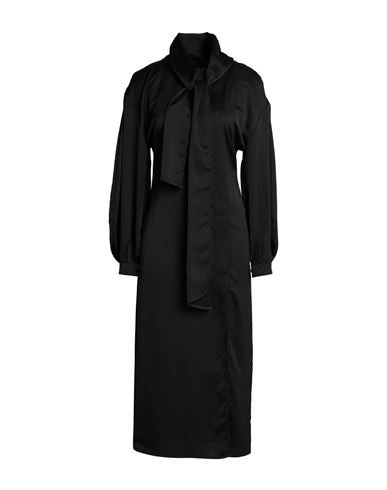 Woman Maxi dress Black Size 10 Polyester
