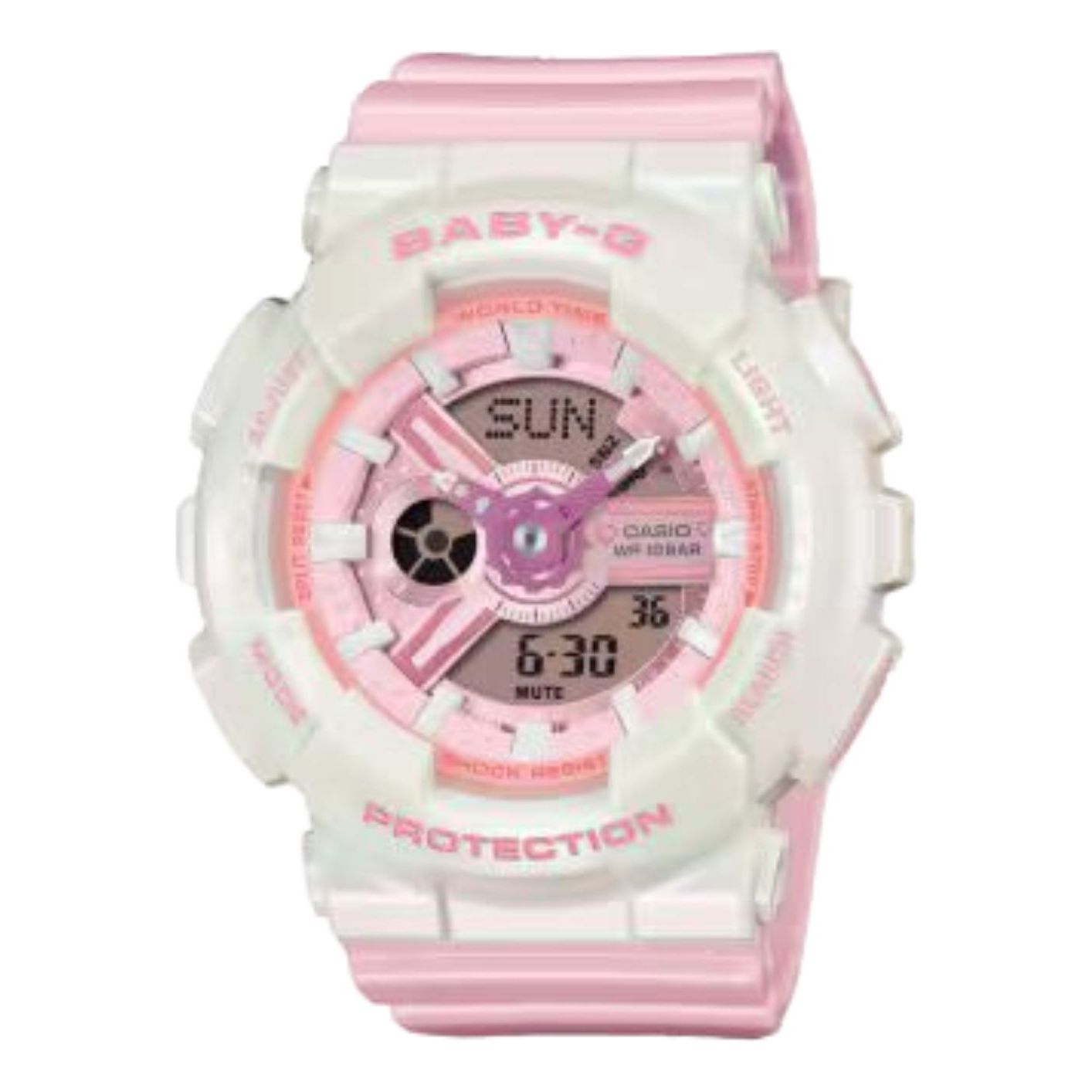 (WMNS) Baby G BA-110 Series 'White Pink'