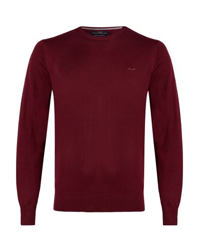 Man Sweater Burgundy Size L Polyester, Acrylic, Nylon, Merino Wool