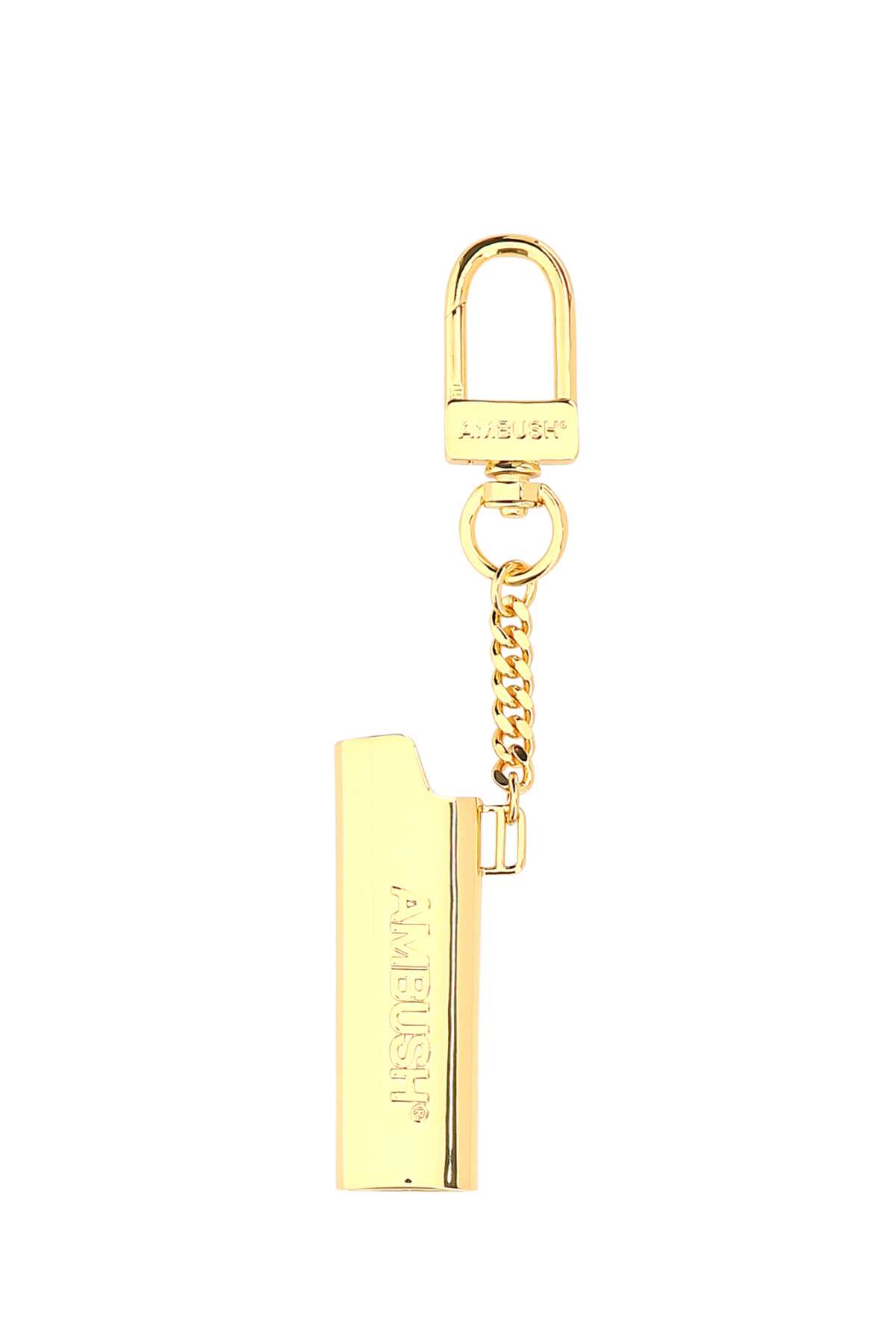 Lighter case brass keychain - Gold