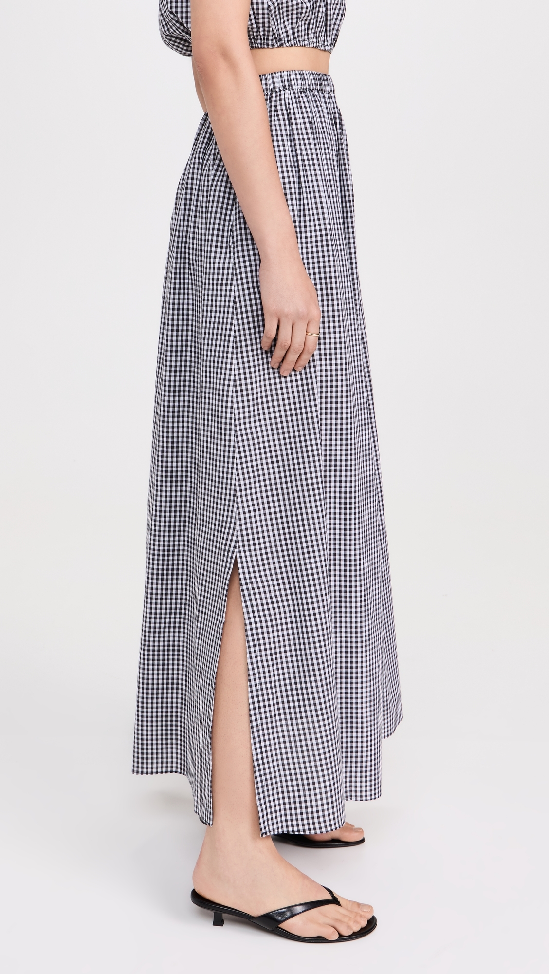 Maxi Skirt Black Gingham