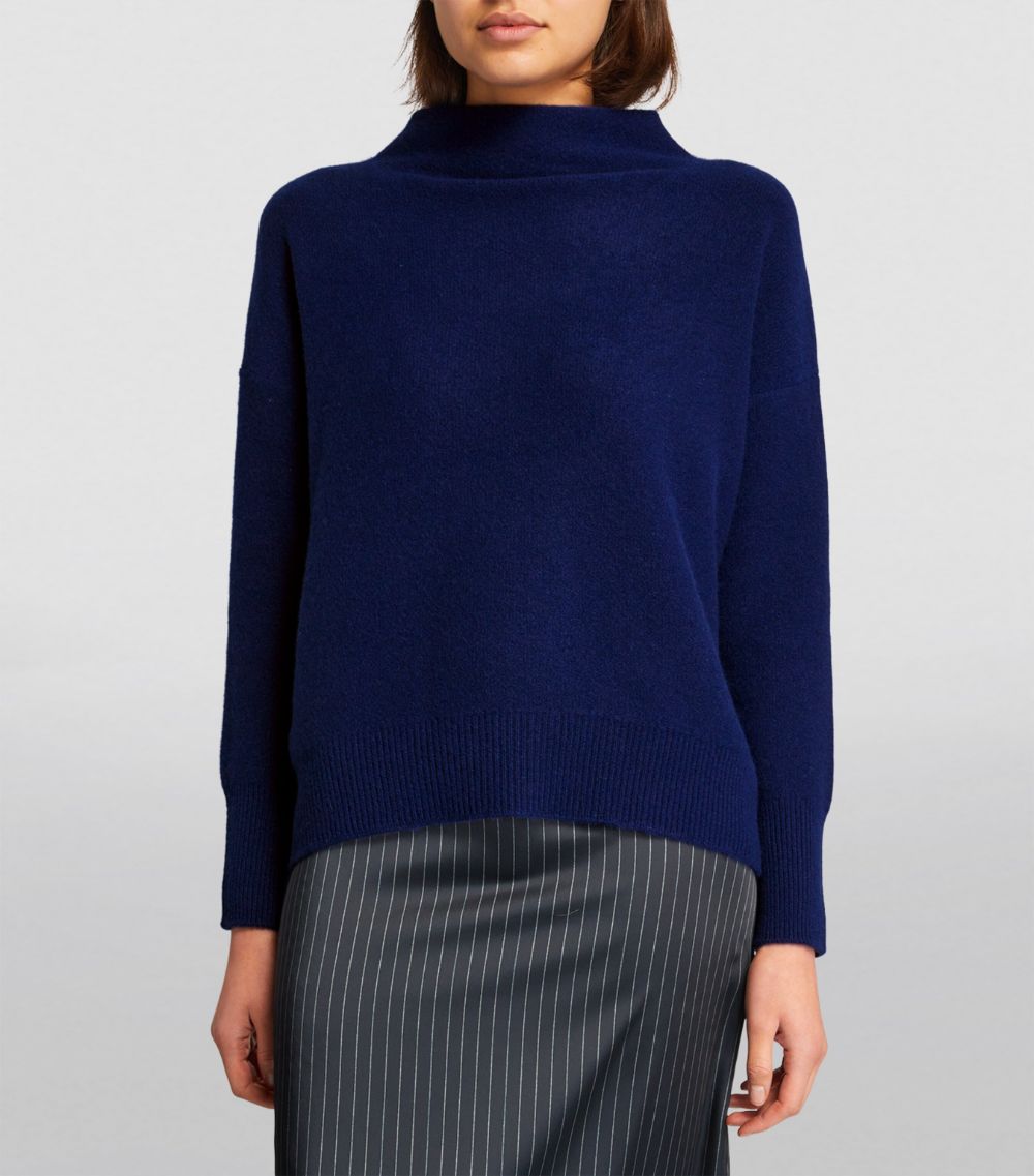 Cashmere Funnel-Neck Sweater