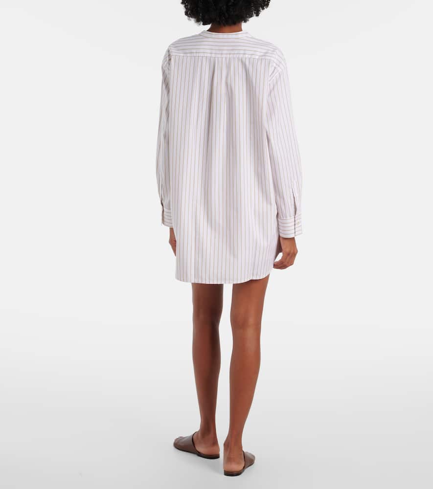 Yoshi striped cotton-blend shirt
