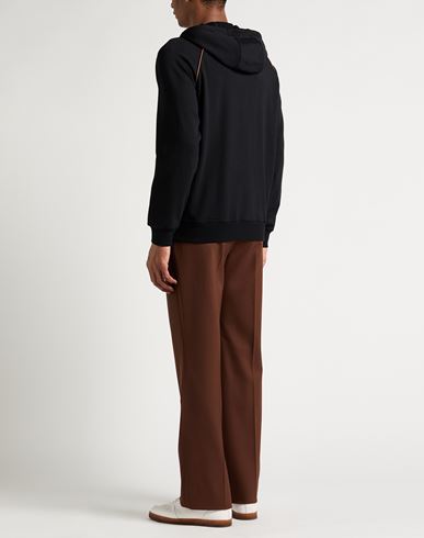 Man Sweatshirt Black Size M Cotton, Polyamide, Polyurethane, Polyester