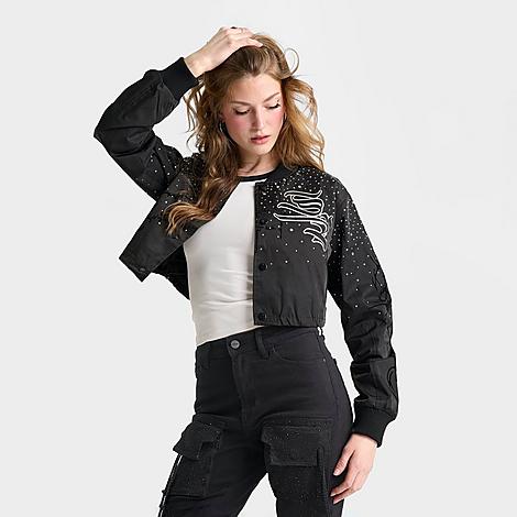 Women's Cameron Celestial Bomber Jacket in Black