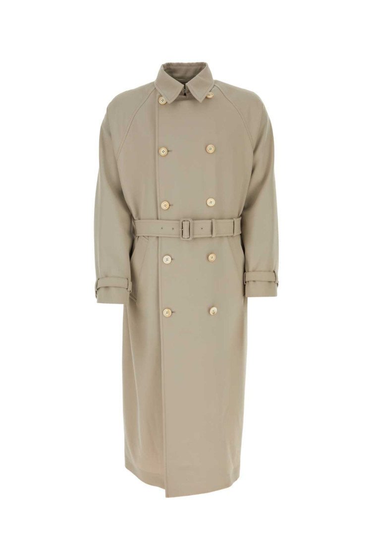 Belted Button-up Coat
