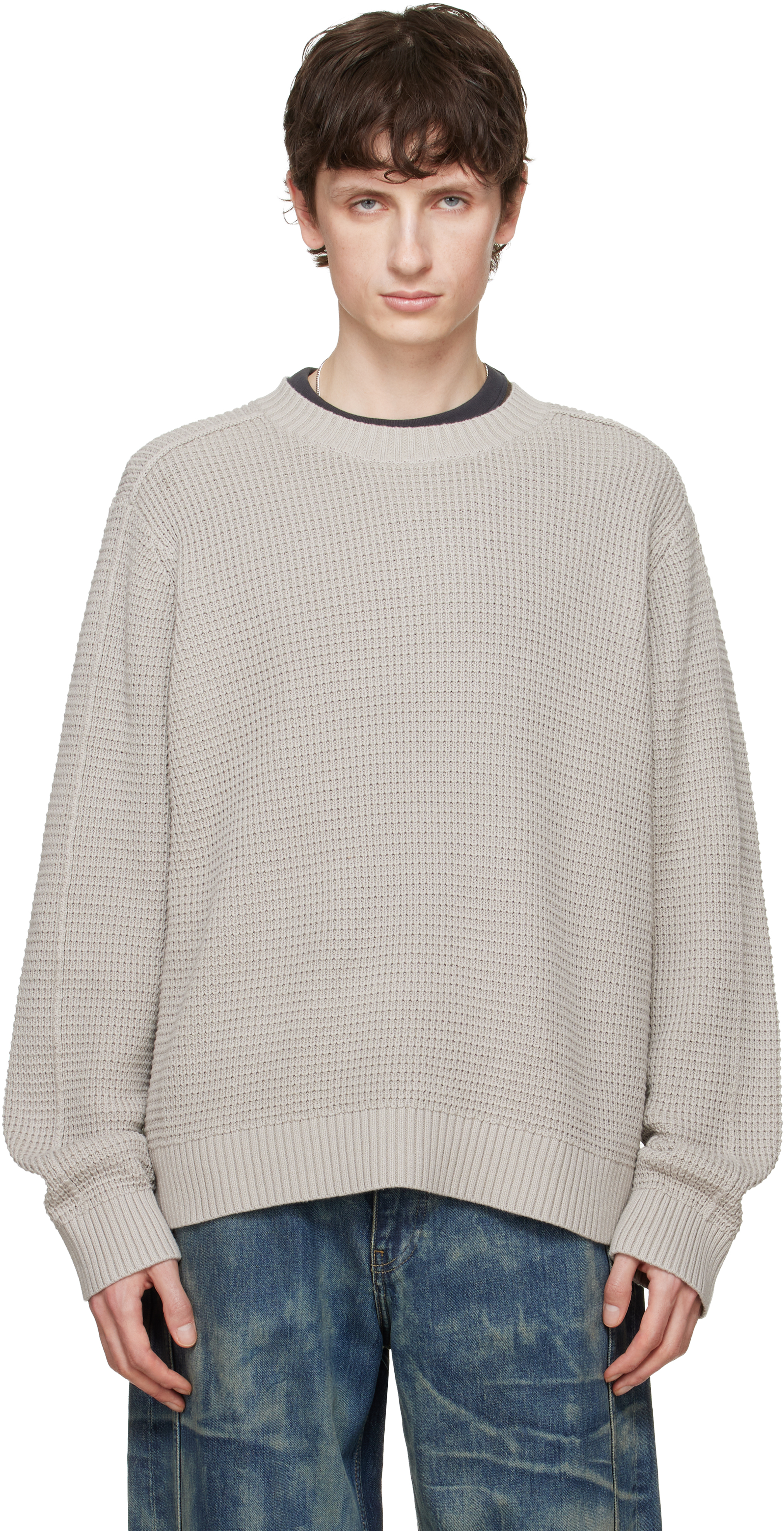 Gray Bently Knit Sweater