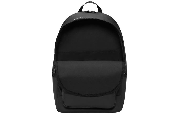 Heritage Winterized Eugene Series Brand Logo Casual Solid Color Zipper Backpack Unisex Black / Smoke Grey