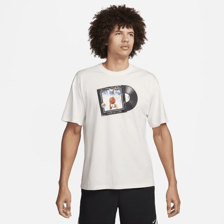 Max90 T-Shirt Mens Summit White Graphic Print 100% Cotton Basketball SRT507
