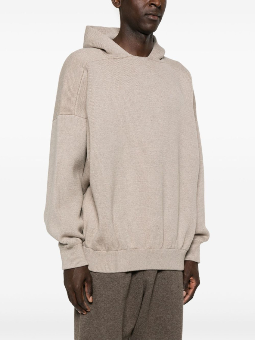 - Boucle Knit Hoodie