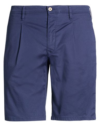 Man Shorts & Bermuda Shorts Navy Size 33 Organic cotton, Elastane