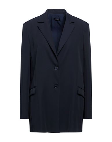 Woman Blazer Midnight blue Size 10 Polyester, Elastane