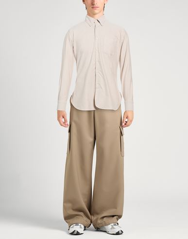 Man Shirt Beige Size M Cotton
