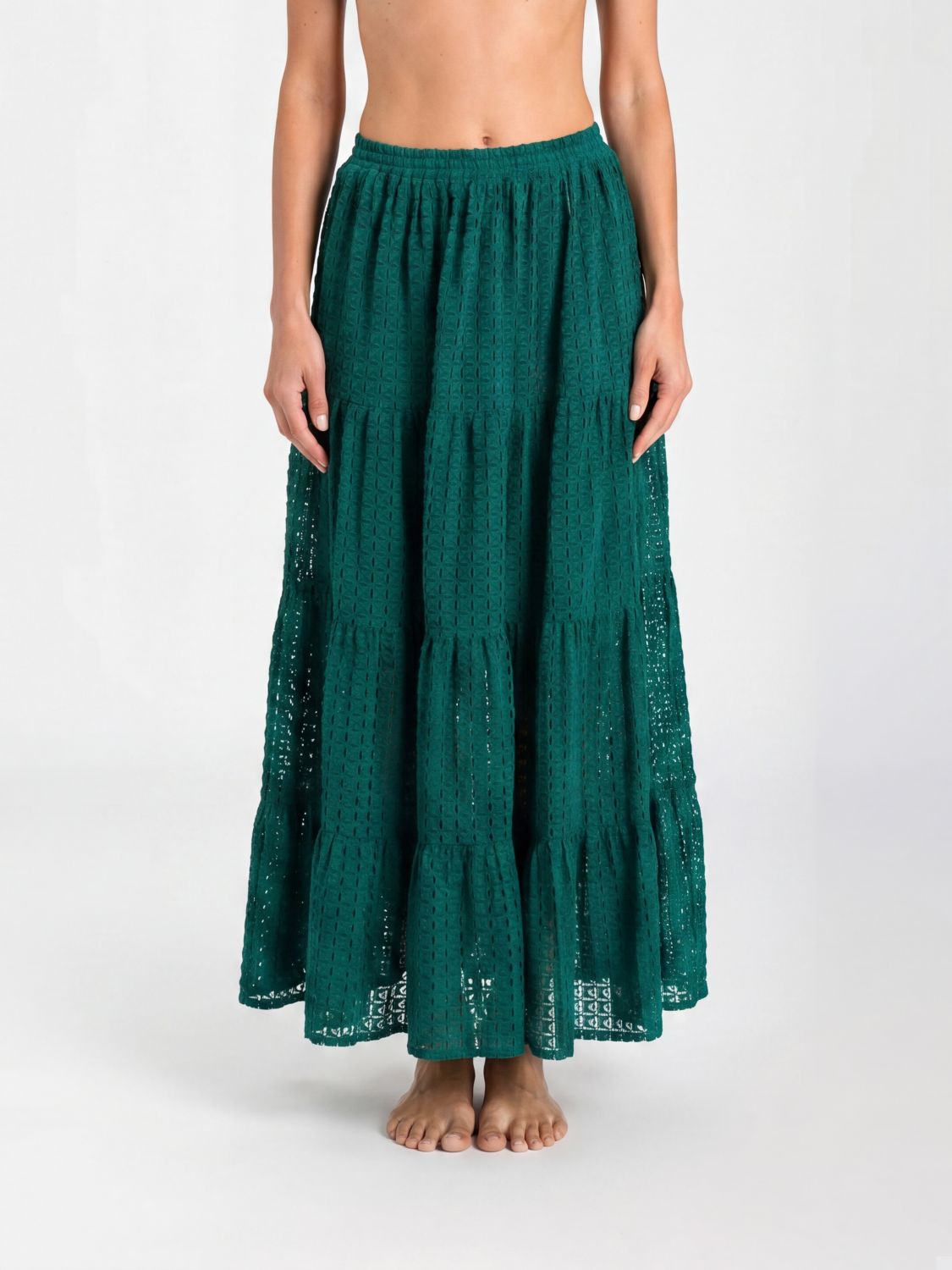 Skirt Woman color Emerald