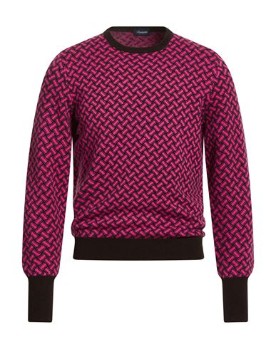 Man Sweater Magenta Size 36 Cashmere