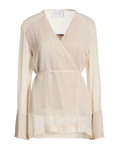 Woman Top Beige Size 10 Viscose