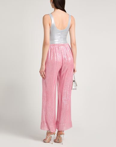 Forte_forte Woman Pants Pink Size 0 Silk, Metallic Polyester