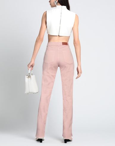 Woman Jeans Pink Size 26 Cotton, Polyester, Elastane