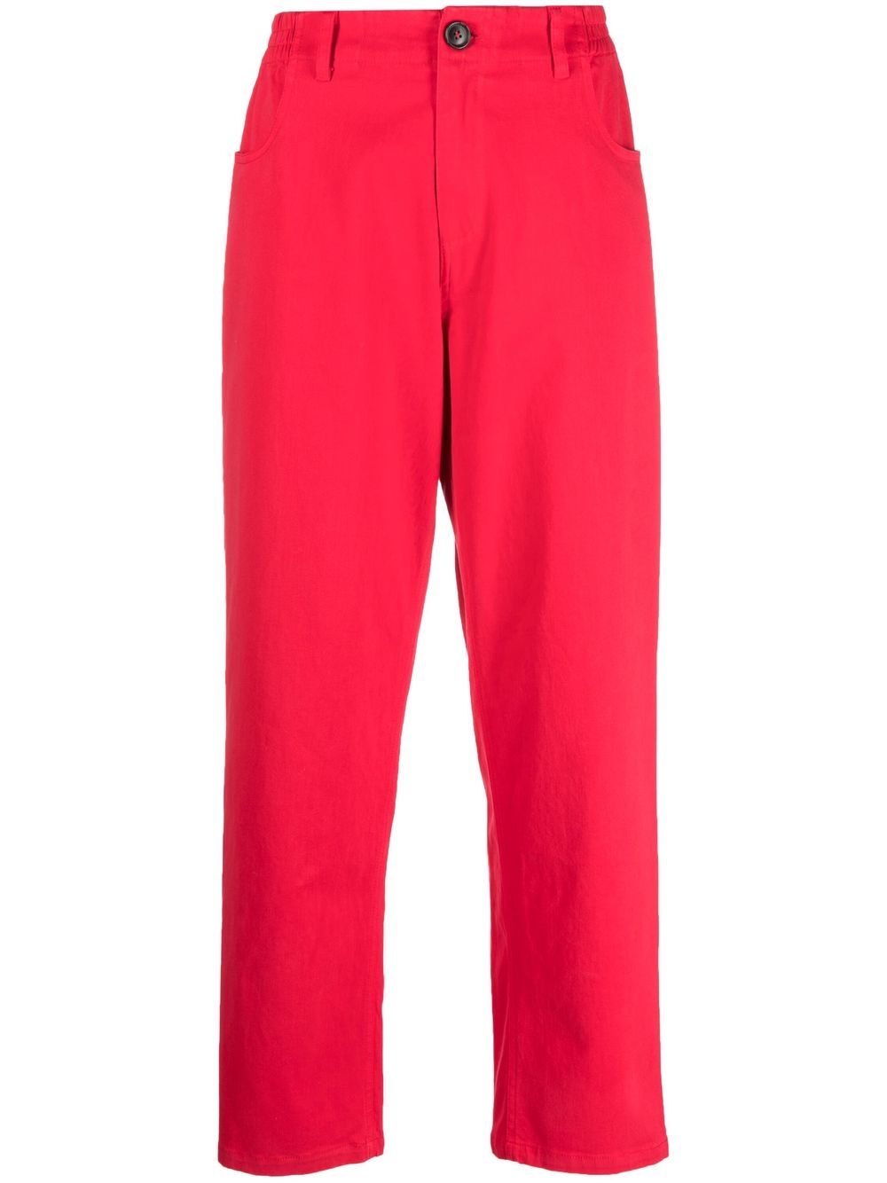 Maxene straight-leg trousers - Red