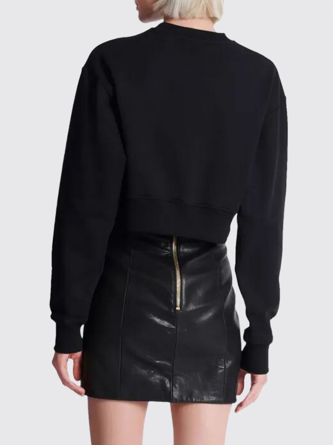 " Cropped Roundneck Sweater