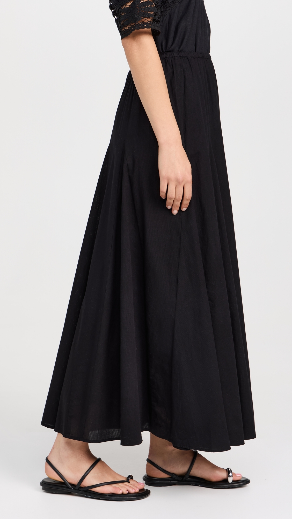 The Godet Skirt Black