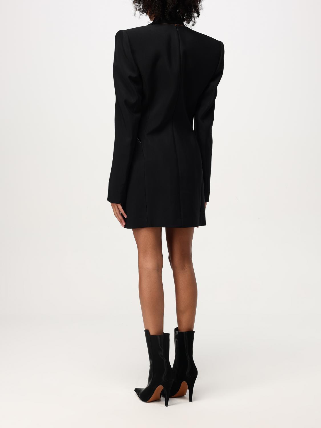 Cut-out tailored dress - Black