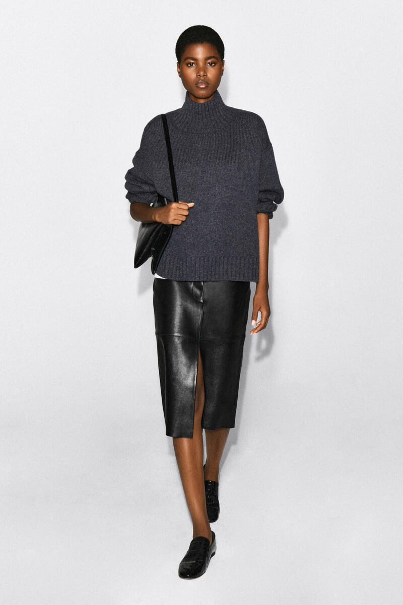 코스 여성 Chunky Cashmere Mock-Neck Sweater 1323214008005
