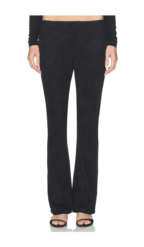 LIONESS Low Waisted Slim Pant in Black. S. Also in L, M, XL, XS