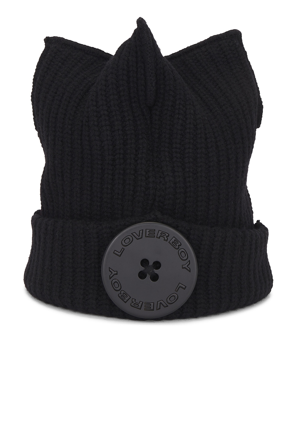 Charles Jeffrey LOVERBOY Box Beanie in Black - Black. a