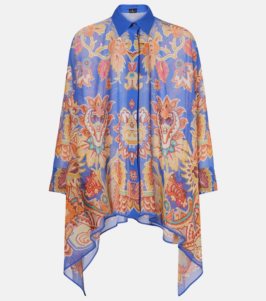 Printed poncho