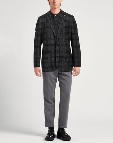 L. b.m. 1911 Man Blazer Black Size 38 Wool, Polyamide, Viscose, Polyester