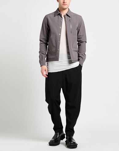 Man Jacket Grey Size 36 Polyester, Cotton