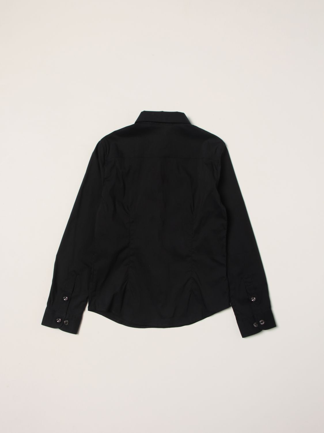 Shirt in poplin with eagle