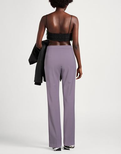 Woman Pants Lilac Size 10 Polyester, Elastane
