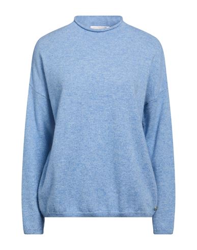 Woman Turtleneck Light blue Size S Cashmere