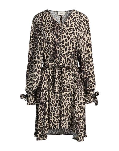 Woman Mini dress Beige Size M Viscose