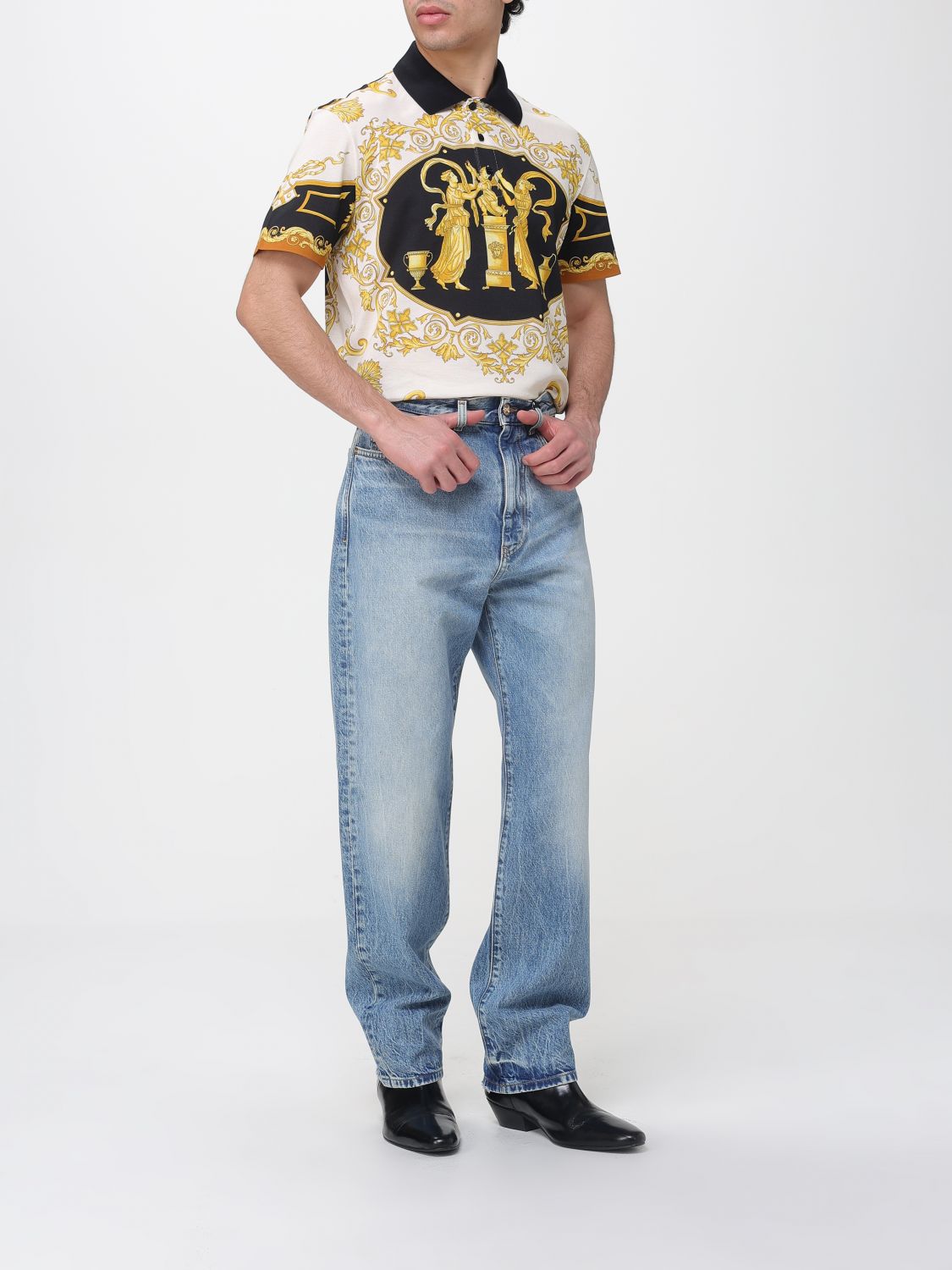 Jeans Men color Stone Washed