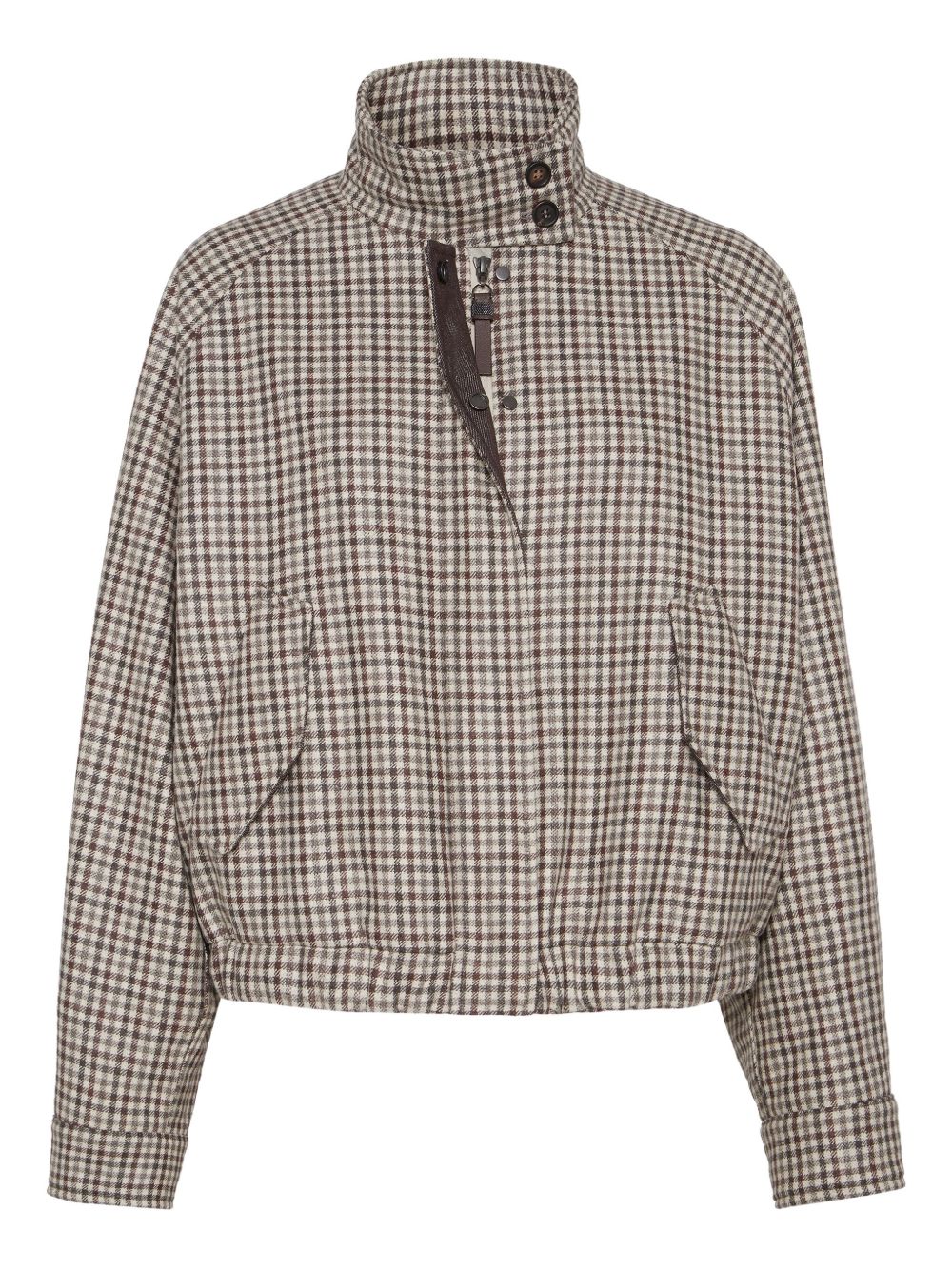 Checked flannel jacket - Neutrals