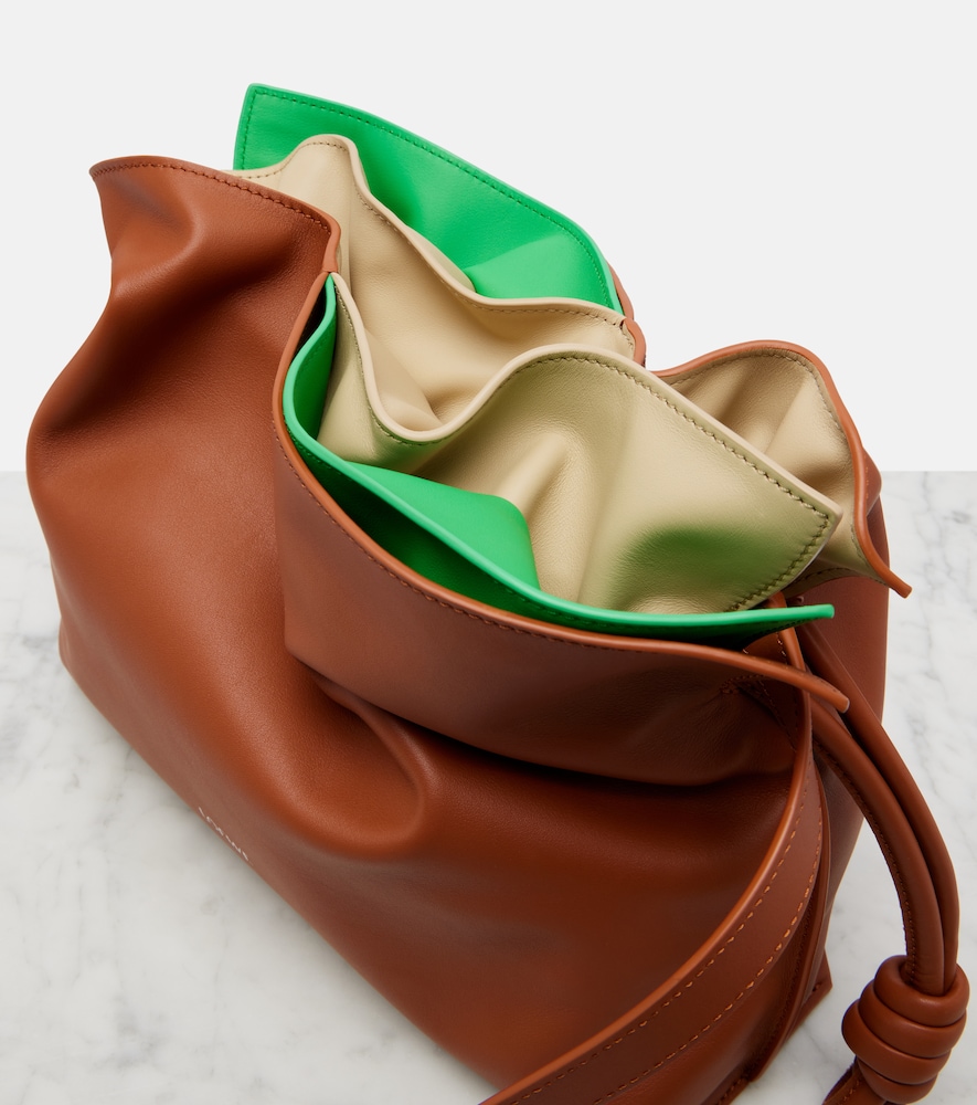 Flamenco Medium layered leather clutch