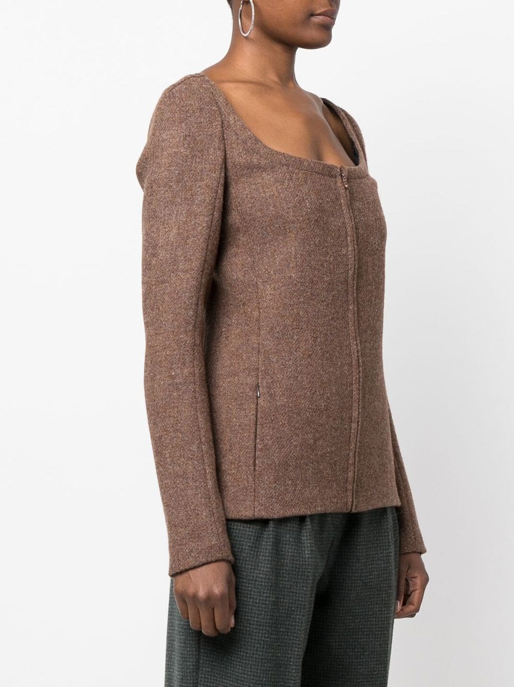 Veste à ajustement avant de Véronique Leroy