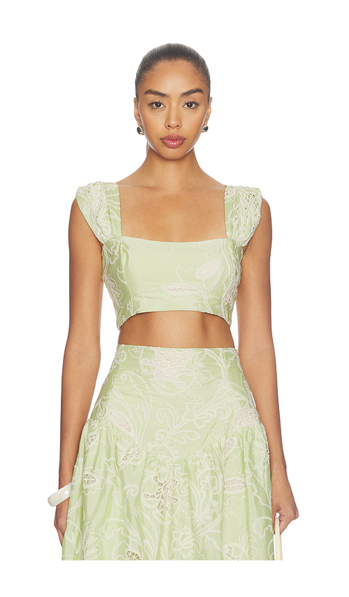 Especia top corto margarita en color verde S también en XS, M