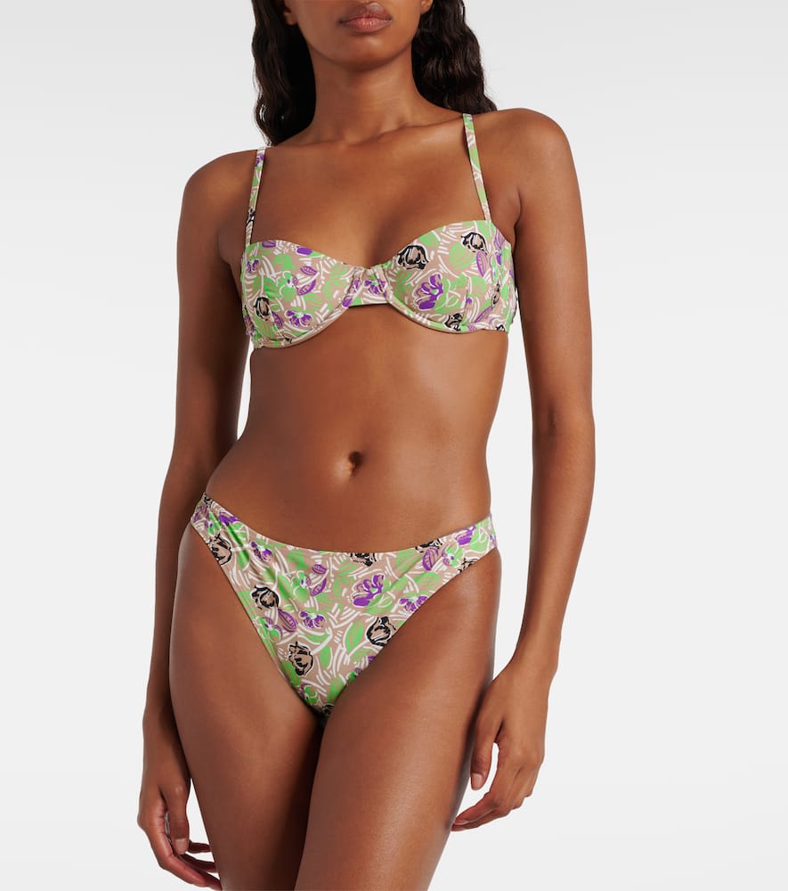 Floral bikini top