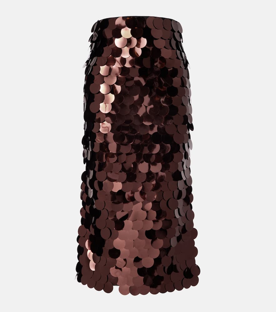 Sequined midi skirt