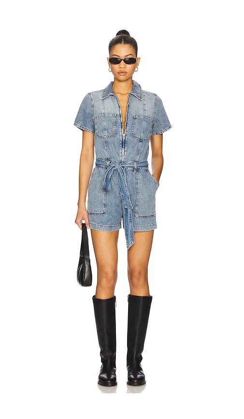 Good American KURZOVERALL FIT FOR SUCCESS in Blue. Größe XXXXL/4X. Also in S, XL/1X, XS, XXXL/3X