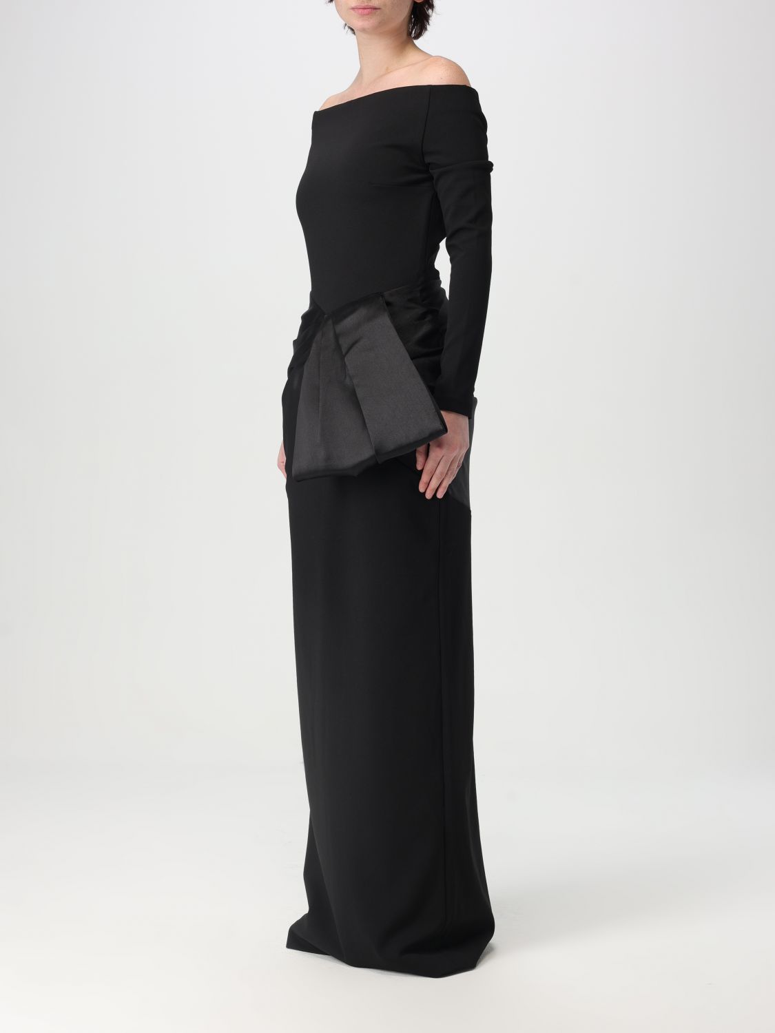 Kori off-shoulder gown - Purple