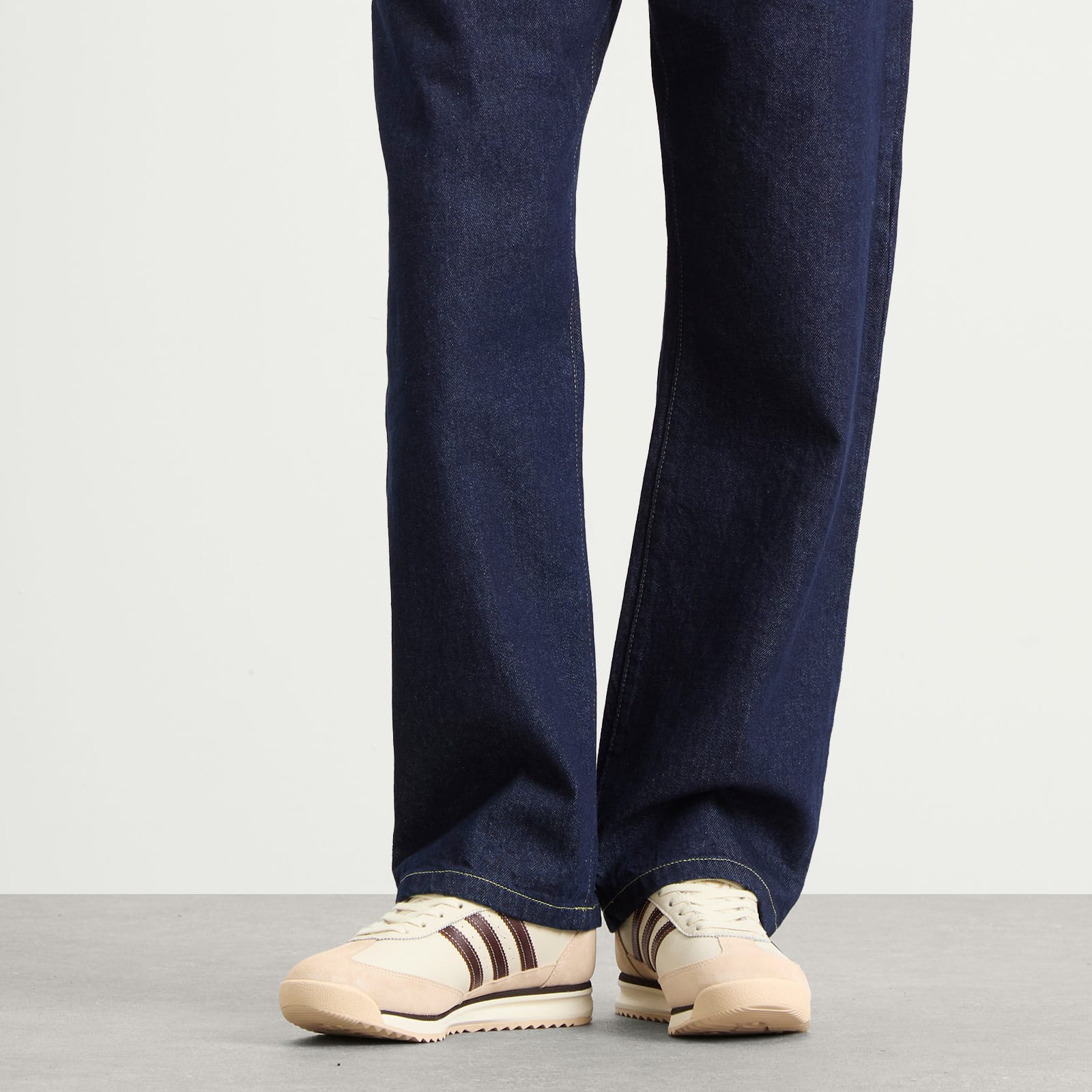 Men's SL 72 Rs Sneaker in Cream White/Dusky Bronze/Aurora Coffee