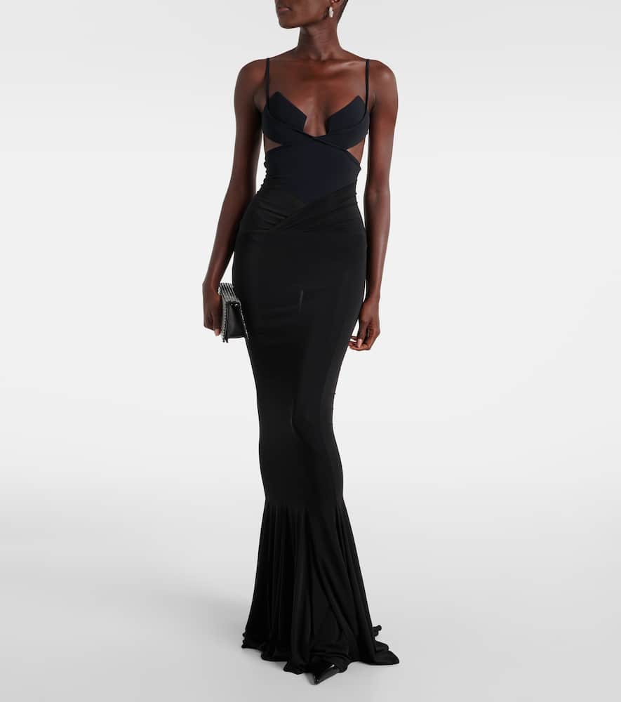 Jersey maxi skirt