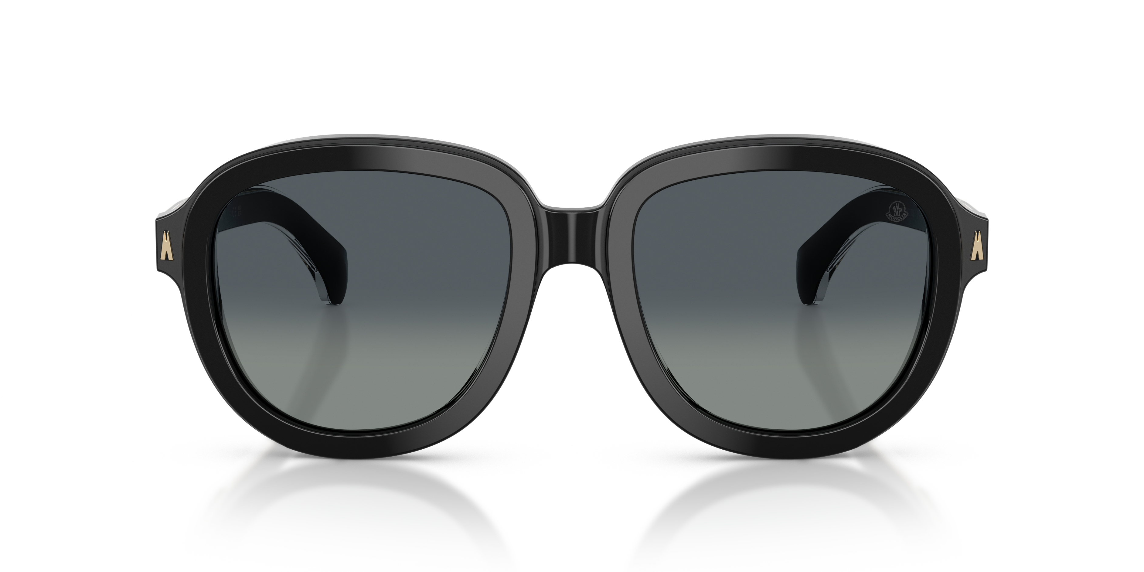 Moncler Unisex Moncler ME6007U CIRSEE 30013C Gafas de sol Acetato Negro Gris Piloto Normal Matizado