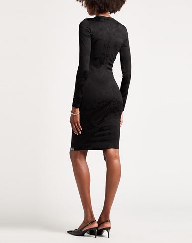 Woman Midi dress Black Size 6 Polyamide, Viscose, Elastane